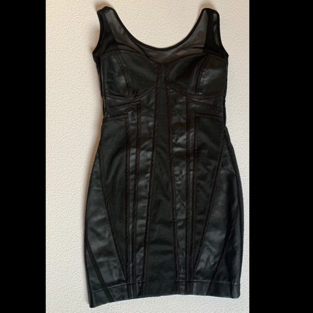 Form Fitted Black Mini Dress size XS